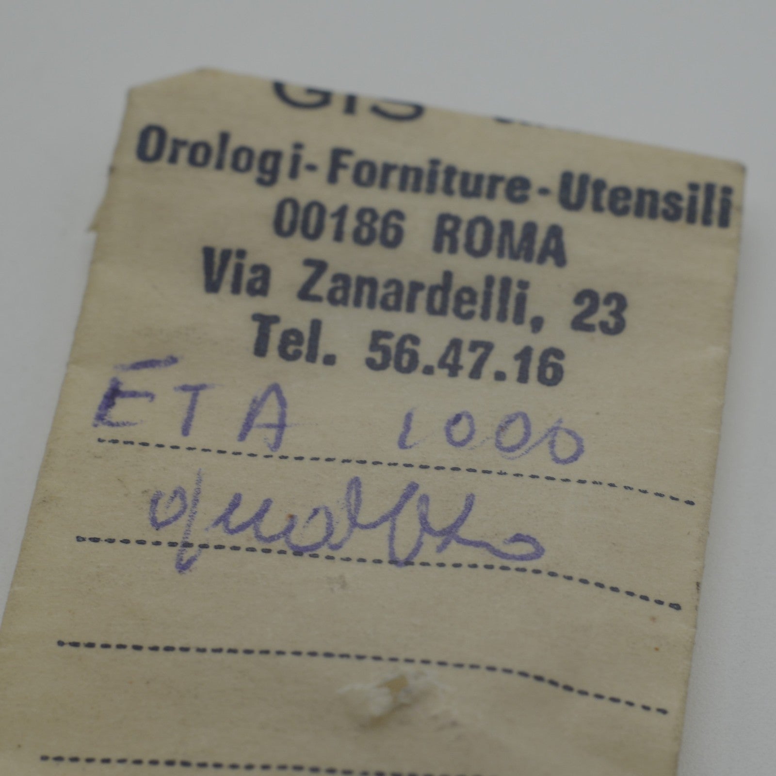 Albero di carica e corona ETA 1000 - Winding stem + Crown - Spare Parts MIX