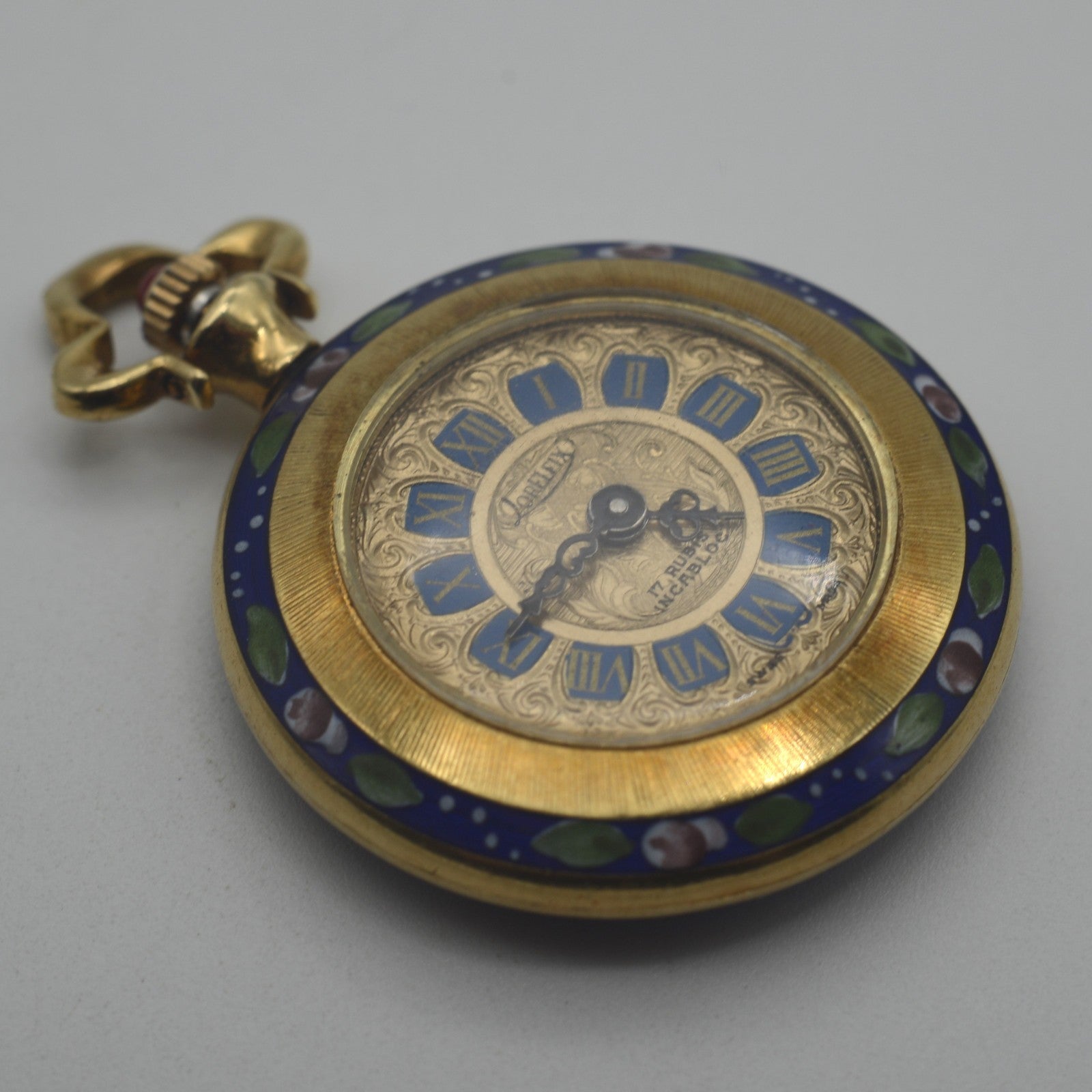 Vintage Pocket Watch Gold 18k Loreleix