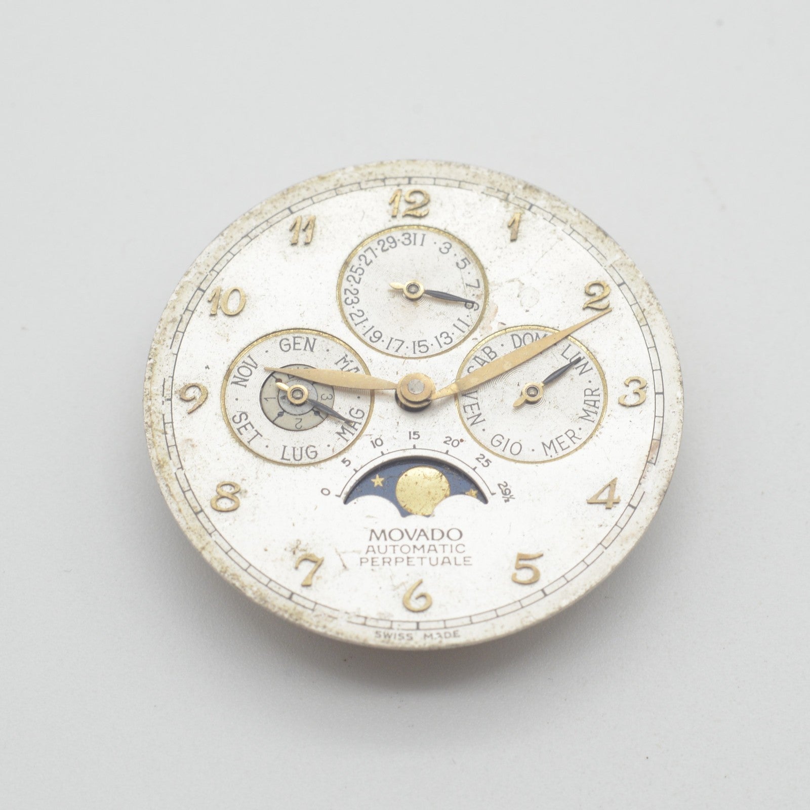 Movimento Movement Movado Perpetual Not Working - Da Revisionare