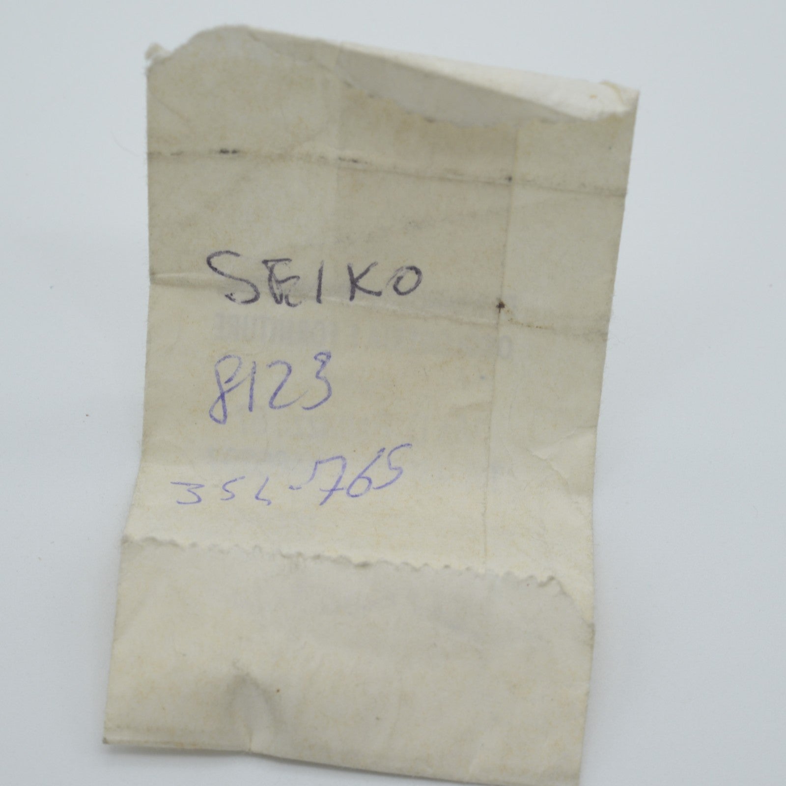 Seiko 8123 Watch Crown and Winding Stem