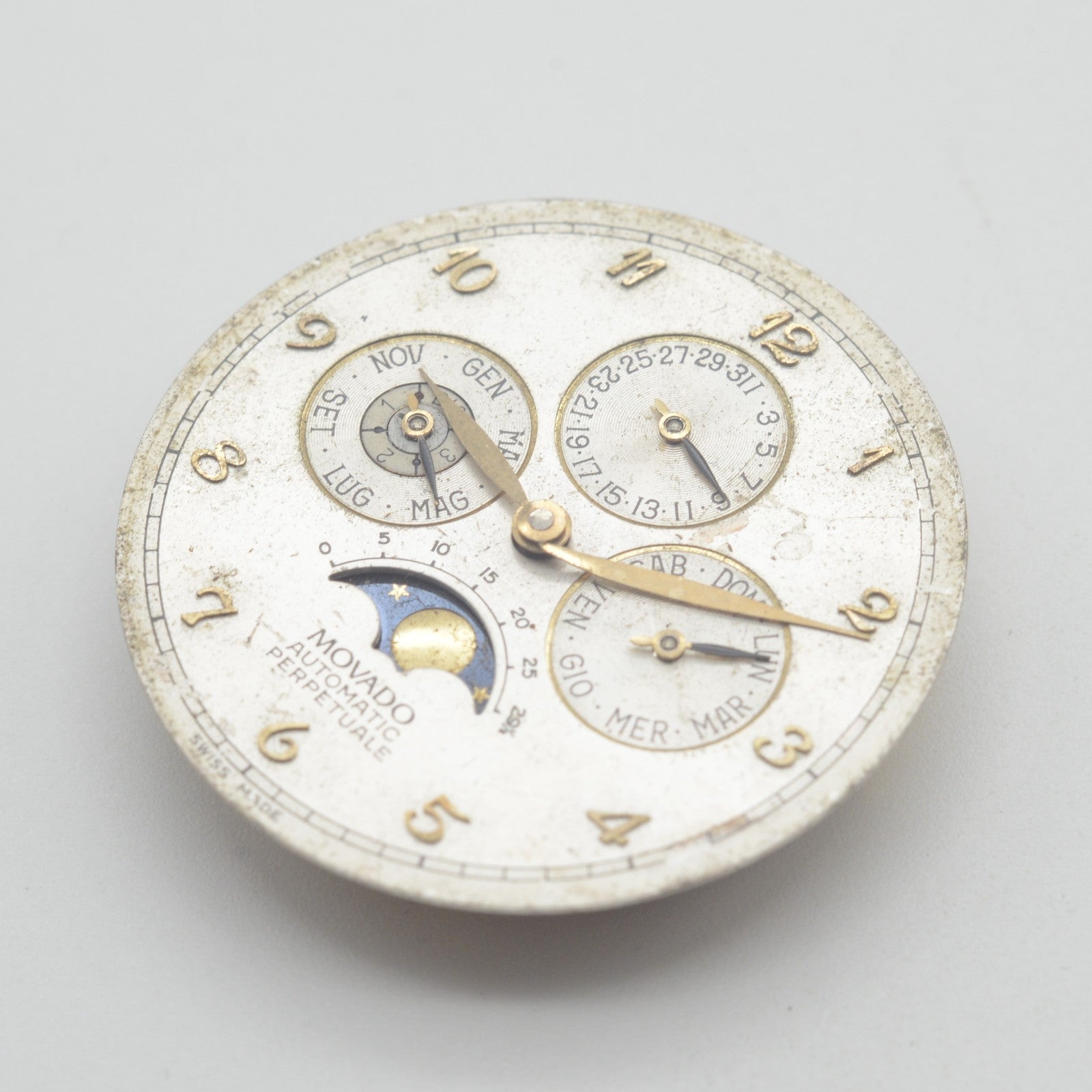 Movimento Movement Movado Perpetual Not Working - Da Revisionare