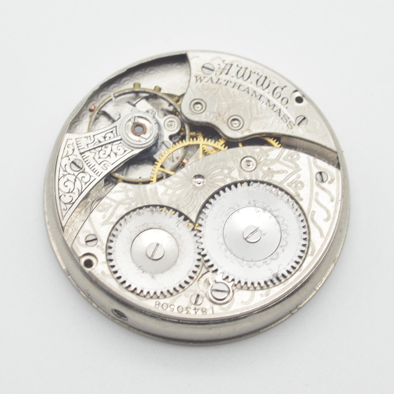 Movimento Movement Pocket Watch Waltham 39mm